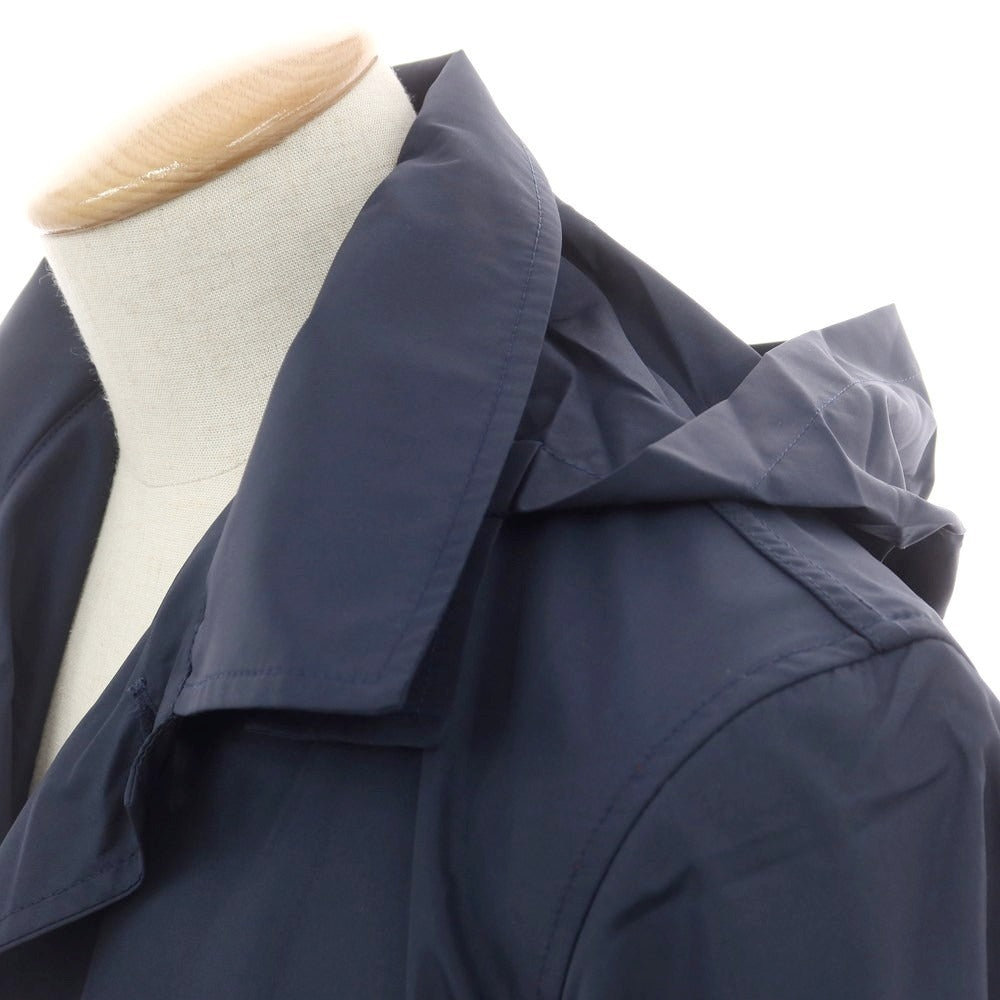 【中古】フォックス アンブレラズ FOX UMBRELLAS × HARRISONS ポリエステル ステンカラーコート ネイビー【 36 】【 状態ランクA 】【 メンズ 】