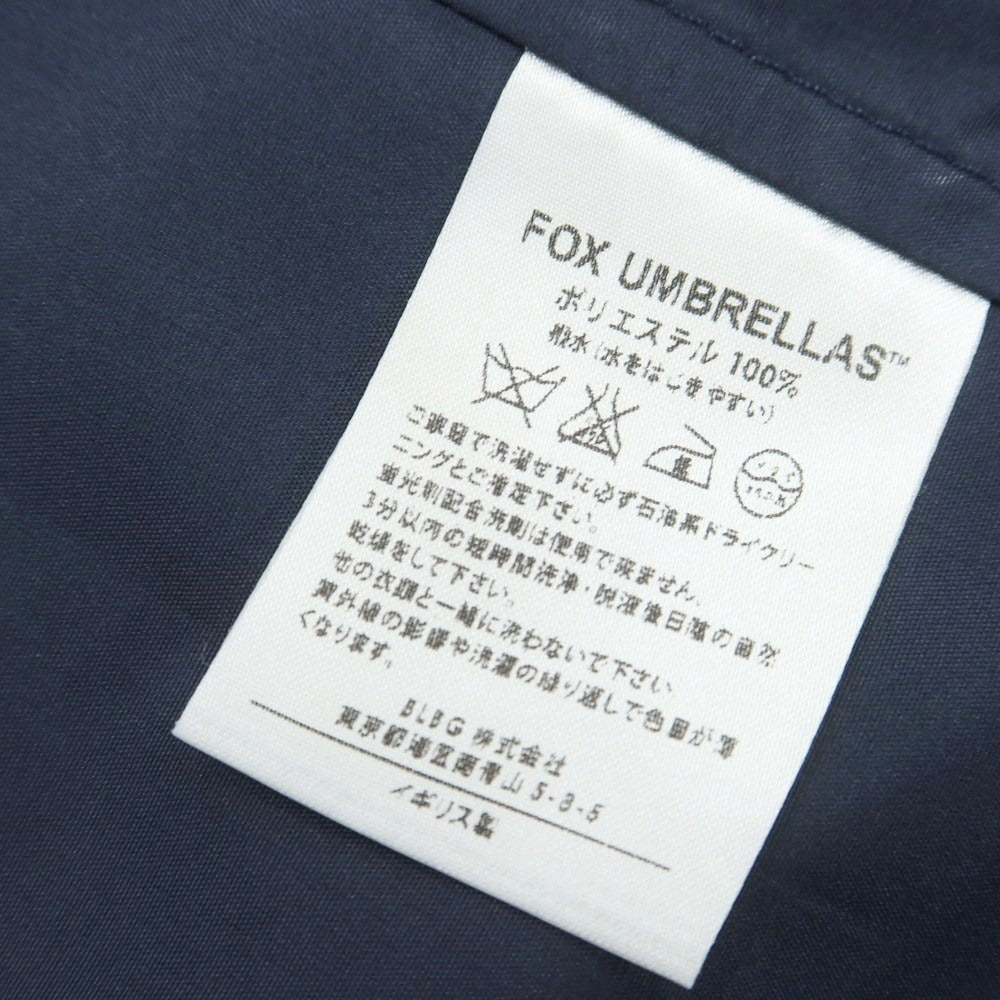 【中古】フォックス アンブレラズ FOX UMBRELLAS × HARRISONS ポリエステル ステンカラーコート ネイビー【 36 】【 状態ランクA 】【 メンズ 】