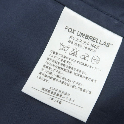 【中古】フォックス アンブレラズ FOX UMBRELLAS × HARRISONS ポリエステル ステンカラーコート ネイビー【 36 】【 状態ランクA 】【 メンズ 】