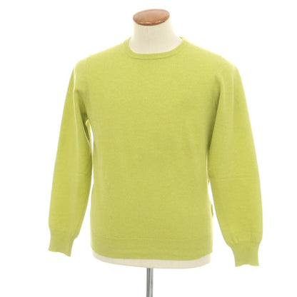 【中古】ドルモア DRUMOHR ウール クルーネック プルオーバーニット ライトグリーン【 40 】【 状態ランクB 】【 メンズ 】