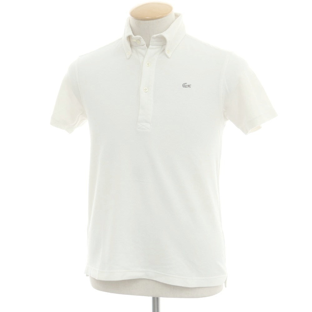 【中古】ラコステ LACOSTE 鹿の子コットン 半袖ポロシャツ ホワイト【 2 】【 状態ランクB 】【 メンズ 】