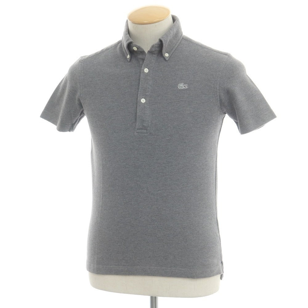【中古】ラコステ LACOSTE 鹿の子コットン 半袖ポロシャツ グレー【 2 】【 状態ランクB 】【 メンズ 】