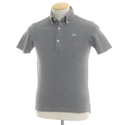 【中古】ラコステ LACOSTE 鹿の子コットン 半袖ポロシャツ グレー【 2 】【 状態ランクB 】【 メンズ 】
