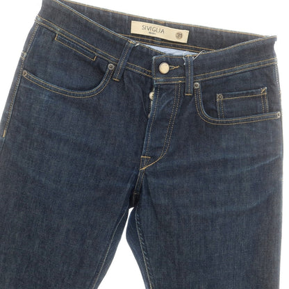 【中古】シビリア SIVIGLIA ストレッチ コットン ジーンズ デニムパンツ ネイビー【 31 】【 状態ランクC 】【 メンズ 】