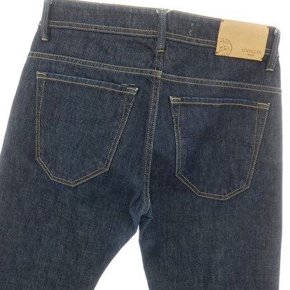 【中古】シビリア SIVIGLIA ストレッチ コットン ジーンズ デニムパンツ ネイビー【 31 】【 状態ランクC 】【 メンズ 】