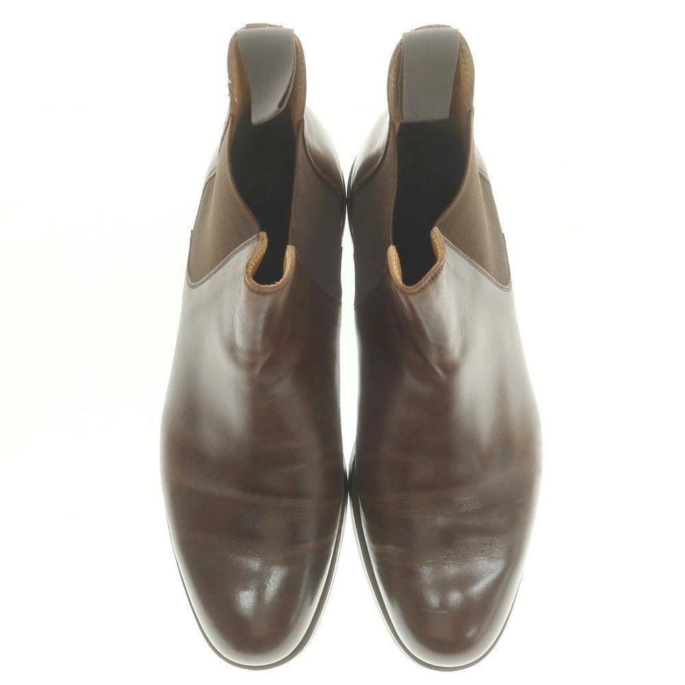 【中古】クロケットアンドジョーンズ CROCKETT&amp;JONES CHELSEA5 サイドゴアブーツ ダークブラウン【 8 1/2E 】【 状態ランクC 】【 メンズ 】