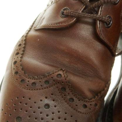 【中古】ローク Loake ウイングチップ カントリーブーツ ダークブラウン【 8 】【 状態ランクC 】【 メンズ 】