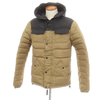 【中古】デュベティカ DUVETICA ナイロン ダウンジャケット ベージュxグレー【 46 】【 状態ランクC 】【 メンズ 】