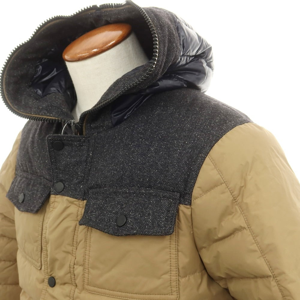 【中古】デュベティカ DUVETICA ナイロン ダウンジャケット ベージュxグレー【 46 】【 状態ランクC 】【 メンズ 】