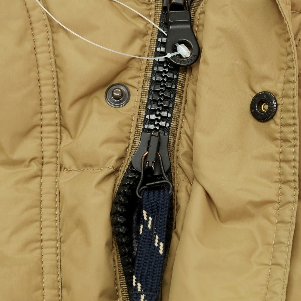 【中古】デュベティカ DUVETICA ナイロン ダウンジャケット ベージュxグレー【 46 】【 状態ランクC 】【 メンズ 】