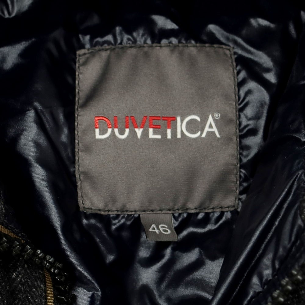 【中古】デュベティカ DUVETICA ナイロン ダウンジャケット ベージュxグレー【 46 】【 状態ランクC 】【 メンズ 】