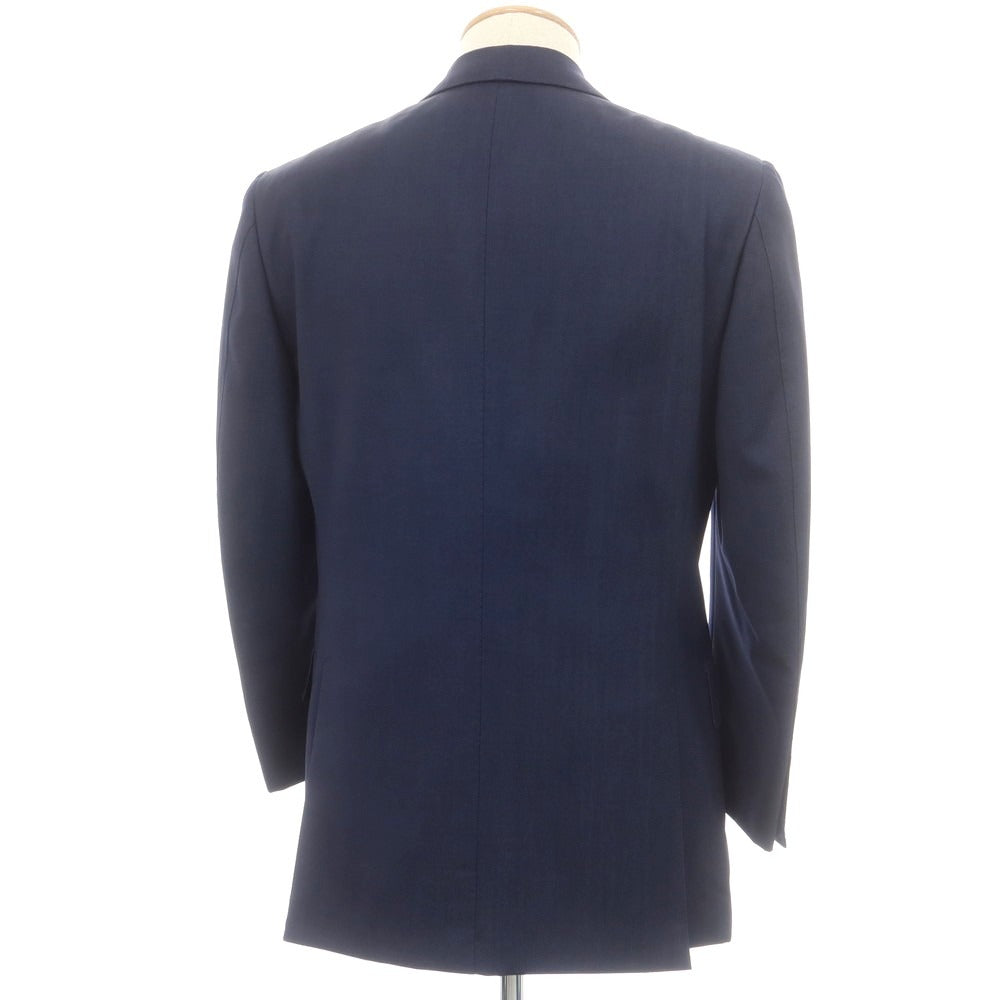 【中古】カスタンジア CASTANGIA ウール テーラードジャケット ネイビー【 44 】【 状態ランクC 】【 メンズ 】