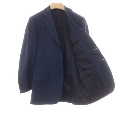 【中古】カスタンジア CASTANGIA ウール テーラードジャケット ネイビー【 44 】【 状態ランクC 】【 メンズ 】