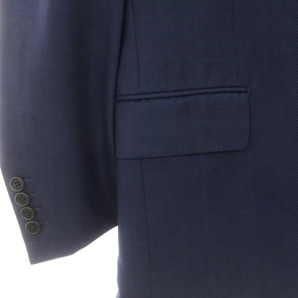 【中古】カスタンジア CASTANGIA ウール テーラードジャケット ネイビー【 44 】【 状態ランクC 】【 メンズ 】