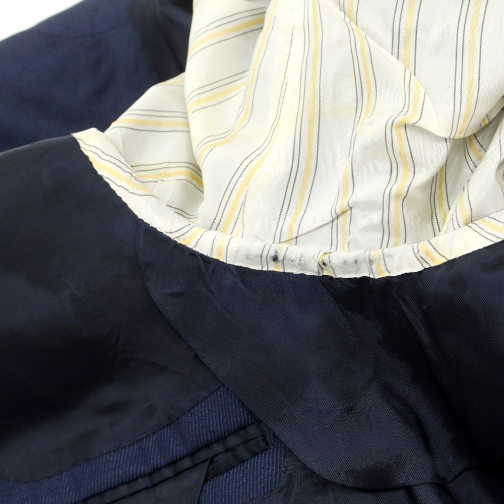 【中古】カスタンジア CASTANGIA ウール テーラードジャケット ネイビー【 44 】【 状態ランクC 】【 メンズ 】