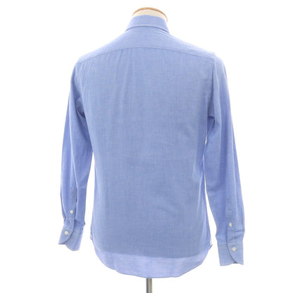 【中古】ボリエッロ BORRIELLO コットン セミワイドカラー ドレスシャツ ブルー【 38 】【 状態ランクB 】【 メンズ 】