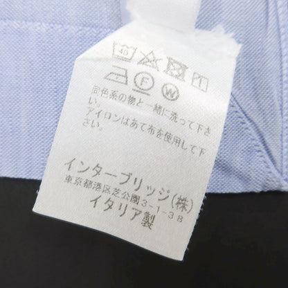 【中古】ボリエッロ BORRIELLO コットン セミワイドカラー カジュアルシャツ ブルー【 38 】【 状態ランクB 】【 メンズ 】
