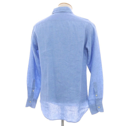 【中古】ダノリス DANOLIS BEAMS F別注 リネン ホリゾンタルカラー カジュアルシャツ ブルー【 S 】【 状態ランクB 】【 メンズ 】