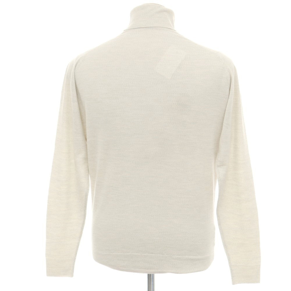 【中古】ジョンスメドレー JOHN SMEDLEY ハイゲージ ウール タートルネック プルオーバーニット オートミール【 M 】【 状態ランクA 】【 メンズ 】