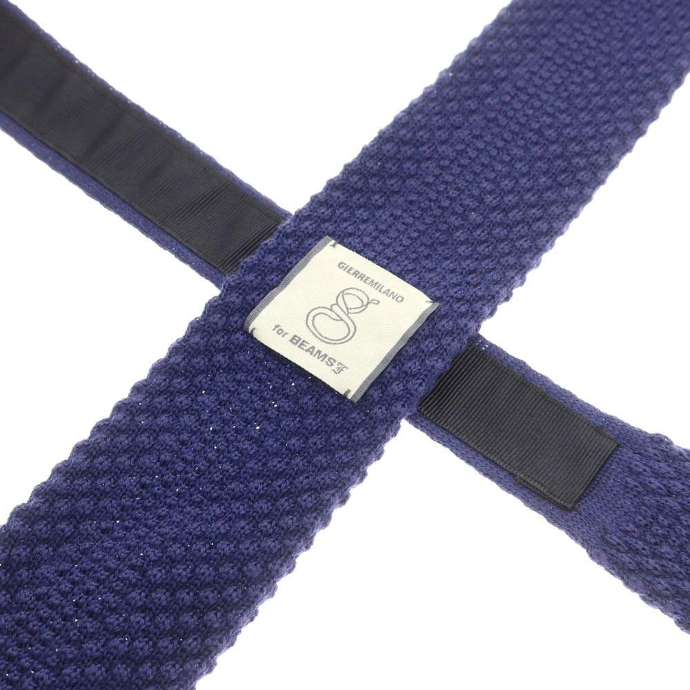 【中古】ジエレ GIERRE ウール ニットタイ ネイビー【 状態ランクB 】【 メンズ 】