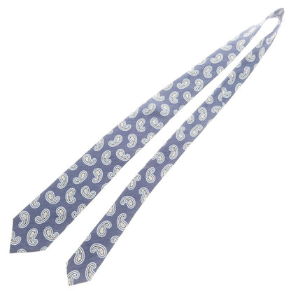 【中古】ジエレ GIERRE シルクリネン ペイズリー柄ネクタイ ダークブルー【 状態ランクB 】【 メンズ 】