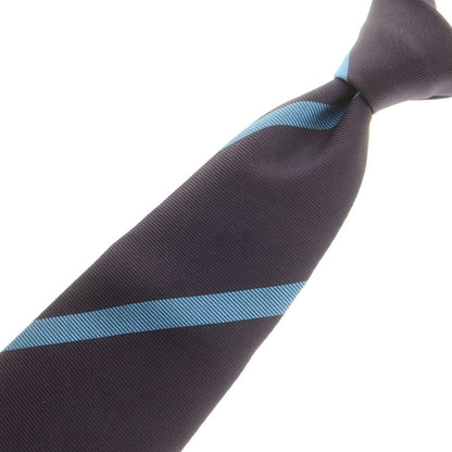 【中古】ビームスエフ BEAMS F シルク ストライプ柄ネクタイ ネイビーxブルー【 状態ランクB 】【 メンズ 】