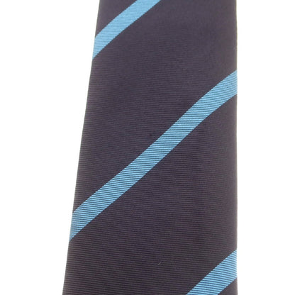 【中古】ビームスエフ BEAMS F シルク ストライプ柄ネクタイ ネイビーxブルー【 状態ランクB 】【 メンズ 】