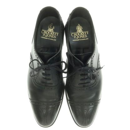 【中古】クロケットアンドジョーンズ CROCKETT&amp;JONES COVENTRY セミブローグ ドレスシューズ ブラック【 7 1/2E 】【 状態ランクA 】【 メンズ 】