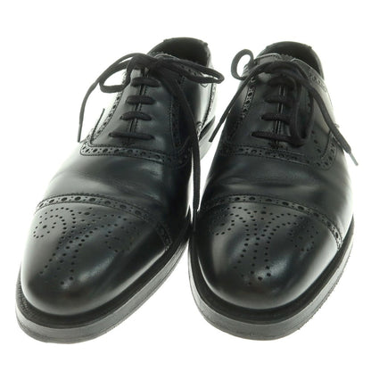 【中古】クロケットアンドジョーンズ CROCKETT&amp;JONES COVENTRY セミブローグ ドレスシューズ ブラック【 7 1/2E 】【 状態ランクA 】【 メンズ 】