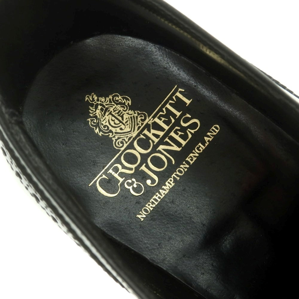 【中古】クロケットアンドジョーンズ CROCKETT&amp;JONES COVENTRY セミブローグ ドレスシューズ ブラック【 7 1/2E 】【 状態ランクA 】【 メンズ 】