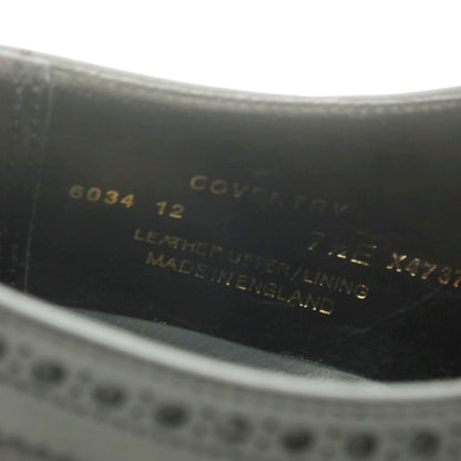 【中古】クロケットアンドジョーンズ CROCKETT&amp;JONES COVENTRY セミブローグ ドレスシューズ ブラック【 7 1/2E 】【 状態ランクA 】【 メンズ 】