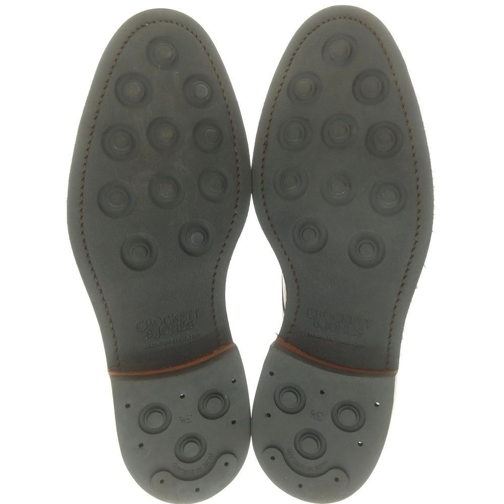 【中古】クロケットアンドジョーンズ CROCKETT&amp;JONES HARROGATE ダブルモンク ドレスシューズ ブラウン【 7E 】【 状態ランクB 】【 メンズ 】