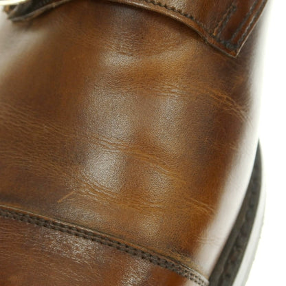 【中古】クロケットアンドジョーンズ CROCKETT&amp;JONES HARROGATE ダブルモンク ドレスシューズ ブラウン【 7E 】【 状態ランクB 】【 メンズ 】