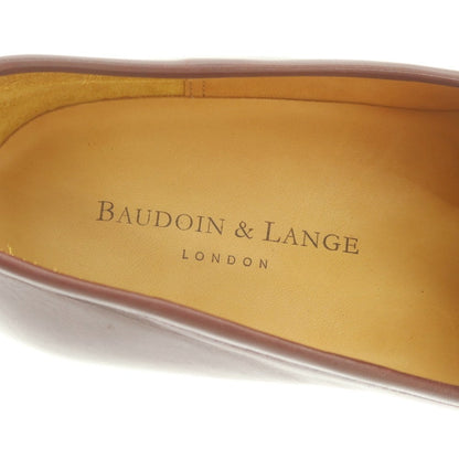 【中古】ボードインアンドランジ Baudoin &amp; Lange コインローファー ベルジャンシューズ バーガンディ【 42 】【 状態ランクB 】【 メンズ 】