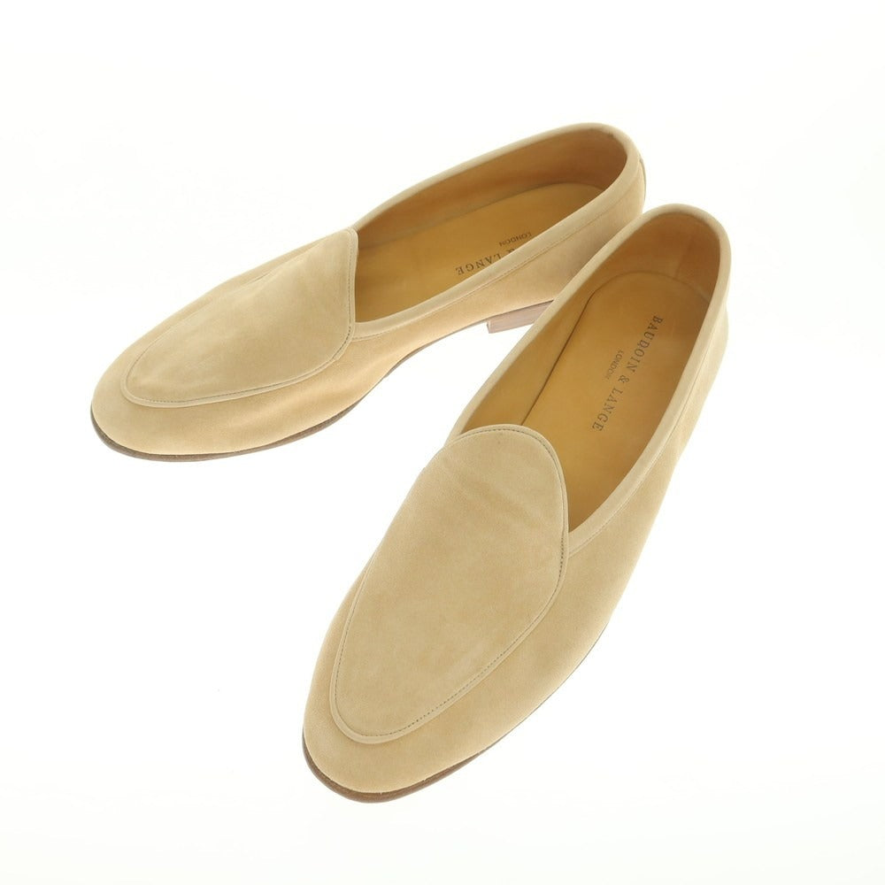 【中古】ボードインアンドランジ Baudoin &amp; Lange スエード ベルジャンシューズ ライトベージュ【 41 】【 状態ランクB 】【 メンズ 】
