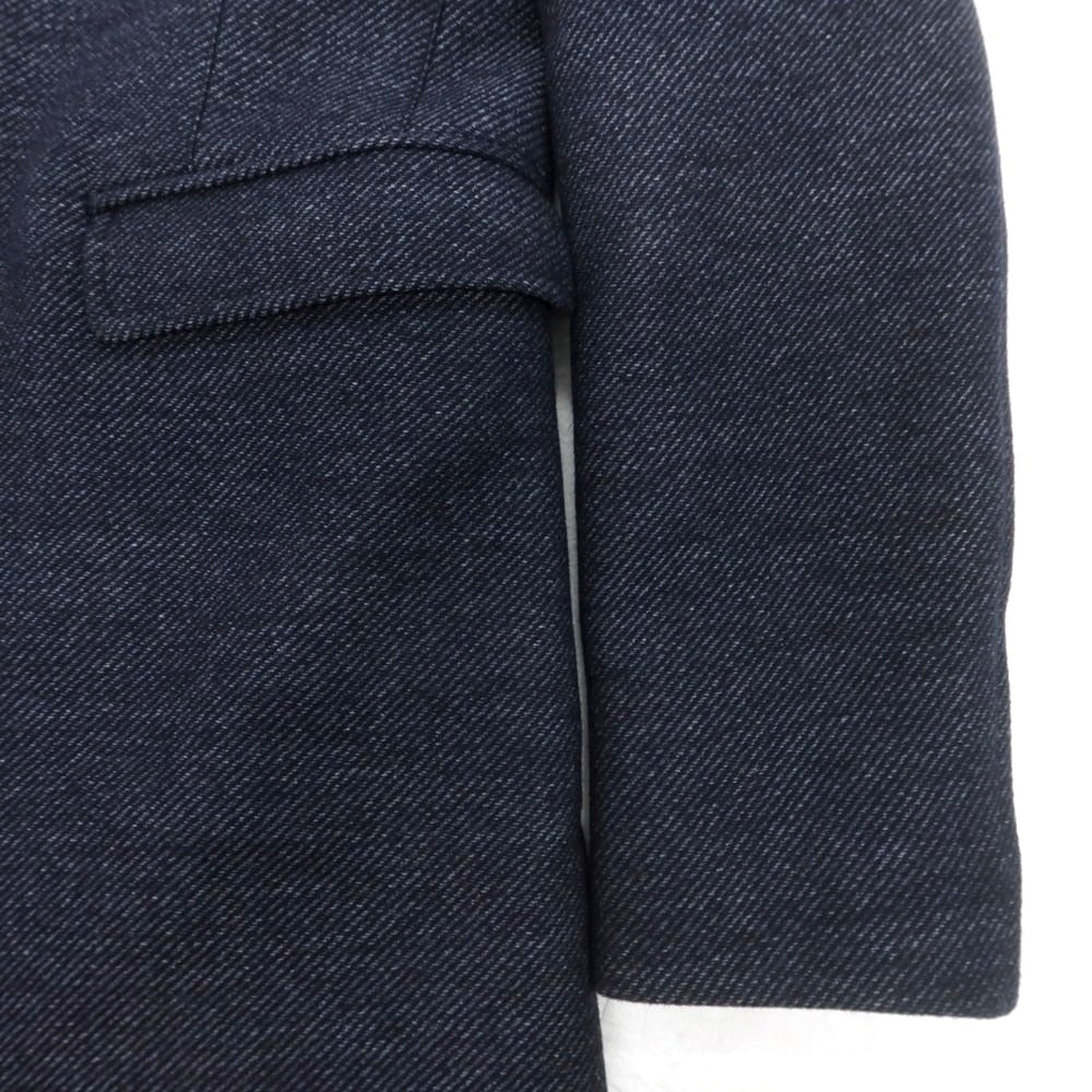 【中古】【未使用】ヘルノ Herno ウールナイロン 2WAY チェスターフィールドコート ネイビー【 44 】【 状態ランクS 】【 メンズ 】