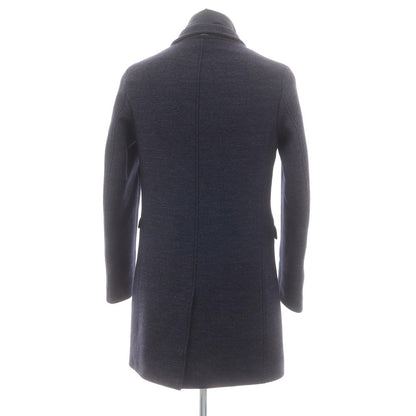 【中古】【未使用】ヘルノ Herno ウールナイロン 2WAY チェスターフィールドコート ネイビー【 44 】【 状態ランクS 】【 メンズ 】