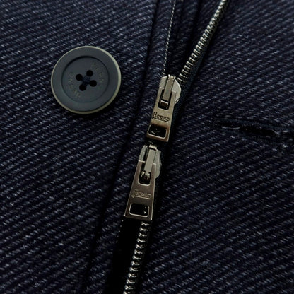 【中古】【未使用】ヘルノ Herno ウールナイロン 2WAY チェスターフィールドコート ネイビー【 44 】【 状態ランクS 】【 メンズ 】