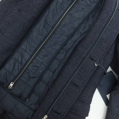 【中古】【未使用】ヘルノ Herno ウールナイロン 2WAY チェスターフィールドコート ネイビー【 44 】【 状態ランクS 】【 メンズ 】