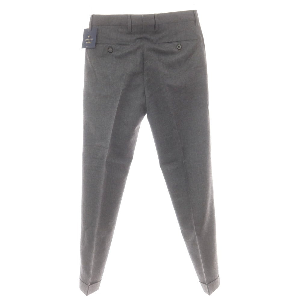 【中古】【未使用】ジェルマーノ GERMANO BEAMS F別注 ストレッチ ウール ドレススラックスパンツ グレー【 42 】【 状態ランクS 】【 メンズ 】