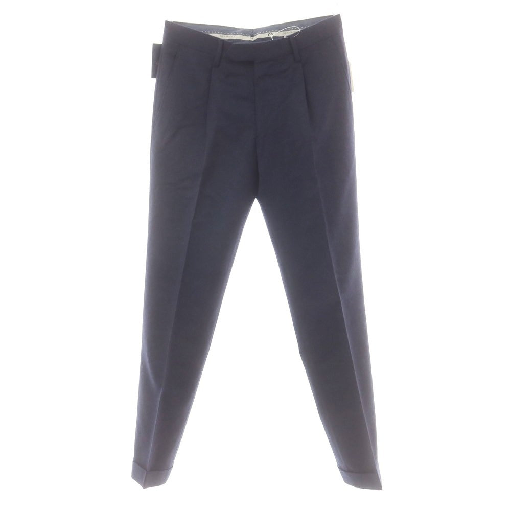 【中古】【未使用】ジェルマーノ GERMANO BEAMS F別注 ストレッチ ウール ドレススラックスパンツ ネイビー【サイズ42】【 状態ランクS 】【 メンズ 】 [DPD]