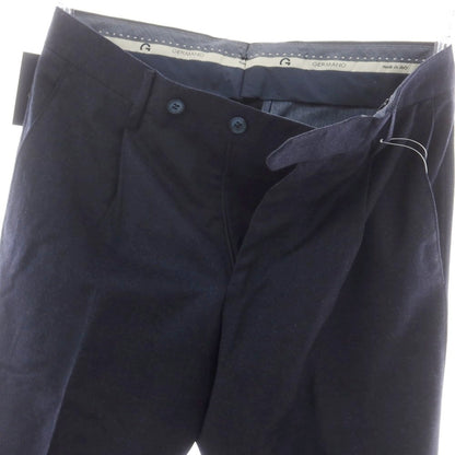 【中古】【未使用】ジェルマーノ GERMANO BEAMS F別注 ストレッチ ウール ドレススラックスパンツ ネイビー【 42 】【 状態ランクS 】【 メンズ 】