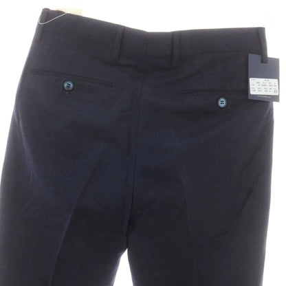 【中古】【未使用】ジェルマーノ GERMANO BEAMS F別注 ストレッチ ウール ドレススラックスパンツ ネイビー【 42 】【 状態ランクS 】【 メンズ 】