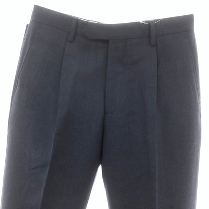 【中古】【未使用】ジェルマーノ GERMANO BEAMS F別注 ストレッチ ウールポリエステル ドレススラックスパンツ グレイッシュネイビー【 42 】【 状態ランクS 】【 メンズ 】