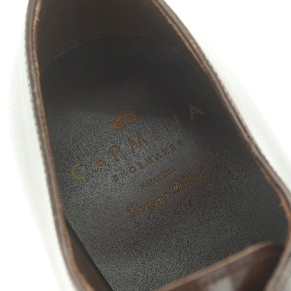 【中古】【未使用】カルミナ CARMINA ストレートチップ ドレスシューズ ダークブラウン【 6 】【 状態ランクS 】【 メンズ 】