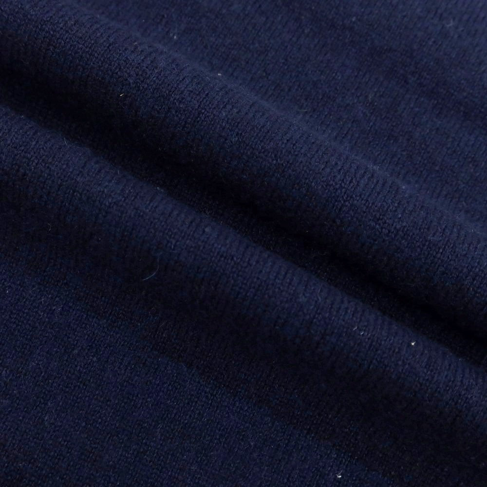 【中古】セッテフィーリ カシミア Settefili Cashmere カシミヤ Vネック プルオーバーニット ネイビー【サイズ44】【 状態ランクC 】【 メンズ 】 [DPD]