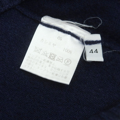 【中古】セッテフィーリ カシミア Settefili Cashmere カシミヤ Vネック プルオーバーニット ネイビー【 44 】【 状態ランクC 】【 メンズ 】