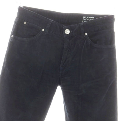 【中古】ピーティートリノ デニム PT TORINO DENIM SWING ストレッチ コットン コーデュロイパンツ ブラック【 29 】【 状態ランクB 】【 メンズ 】