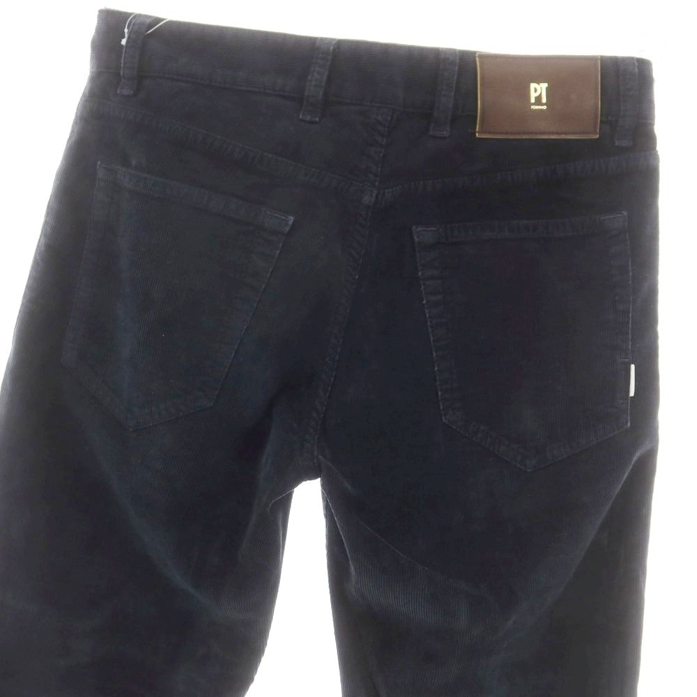 【中古】ピーティートリノ デニム PT TORINO DENIM SWING ストレッチ コットン コーデュロイパンツ ブラック【サイズ29】【 状態ランクB 】【 メンズ 】 [DPD]