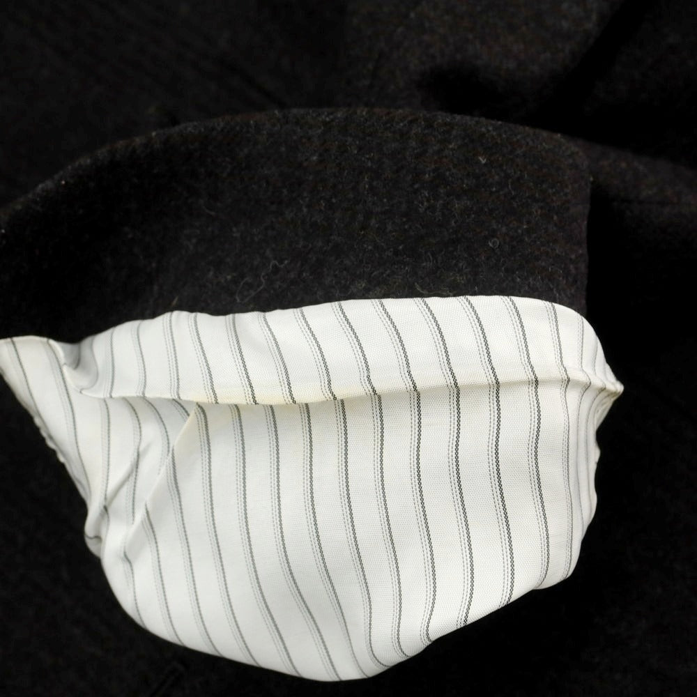 【中古】ラルディーニ LARDINI ウールナイロン テーラードジャケット ダークブラウンxブラック【 50 】【 状態ランクC 】【 メンズ 】